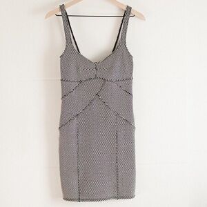 Free People black and white polka dot bodycon dress